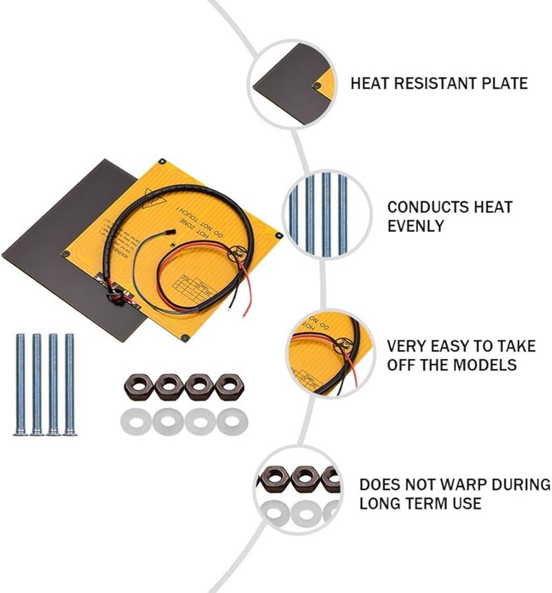 A8 Tempered Glass Platform Plate For 3D Printer Heated Bed - Image 4